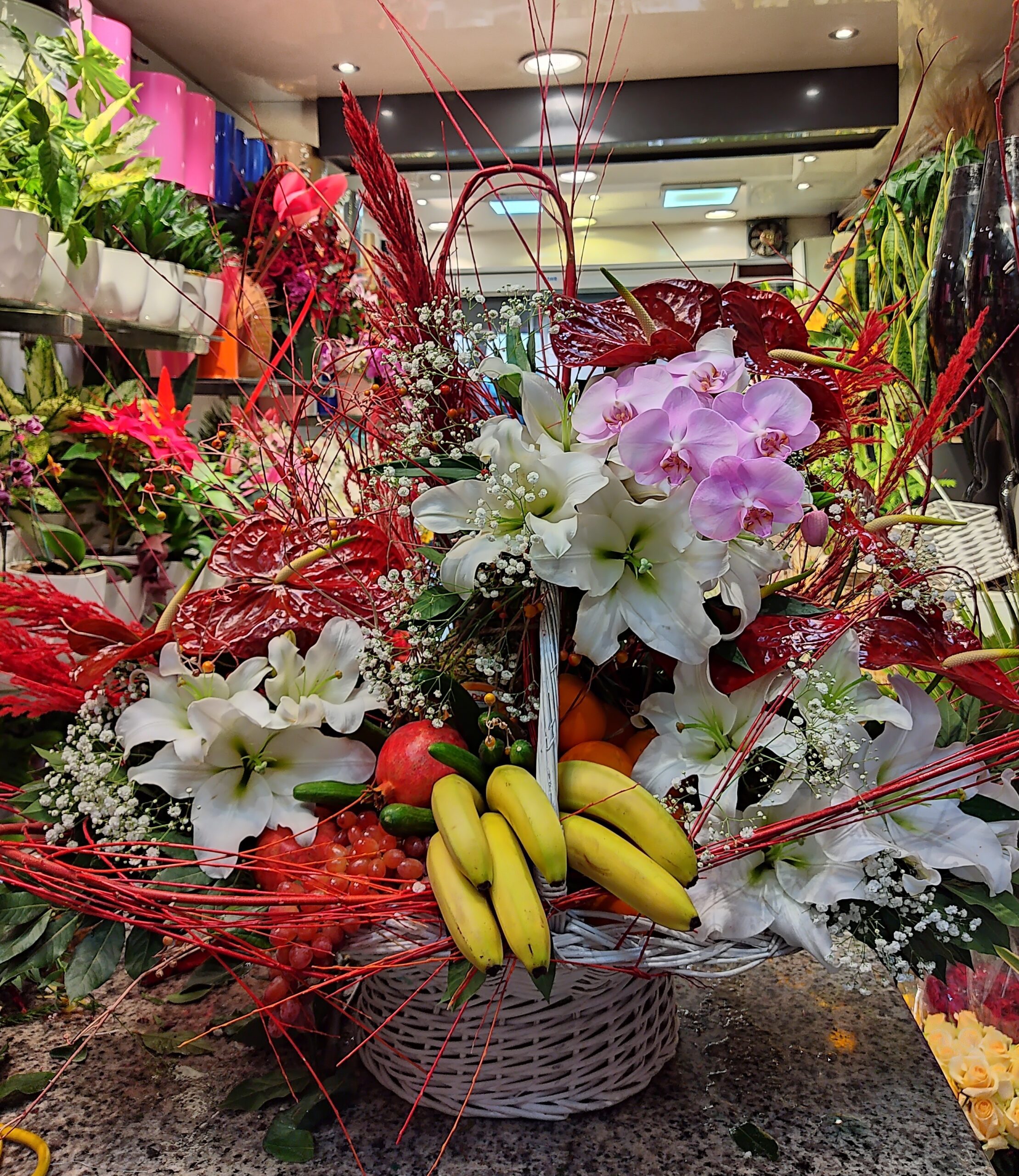 سبد گل یلدا کد 02